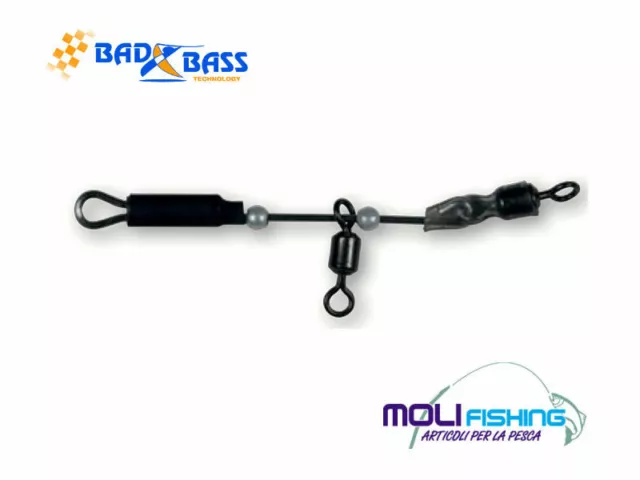 Bad Bass Accessori Pesca Surfcasting Travetto S-Ulfer In Acciaio Conf. 3 Pezzi