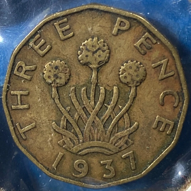 1937 Great Britain 3 Pence, George VI, KM# 849 (70077)