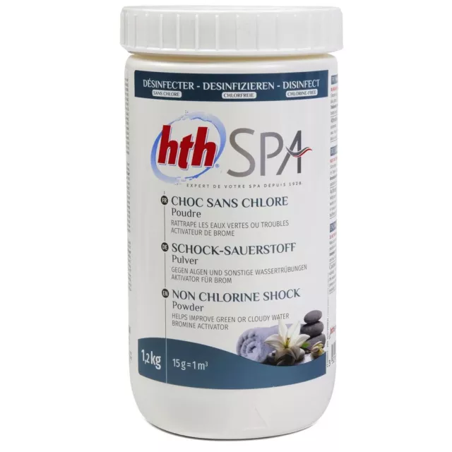 1,2 kg Dose hth SPA Shock Sauerstoff Pulver - chlorfreie Wasserpflege Whirlpool