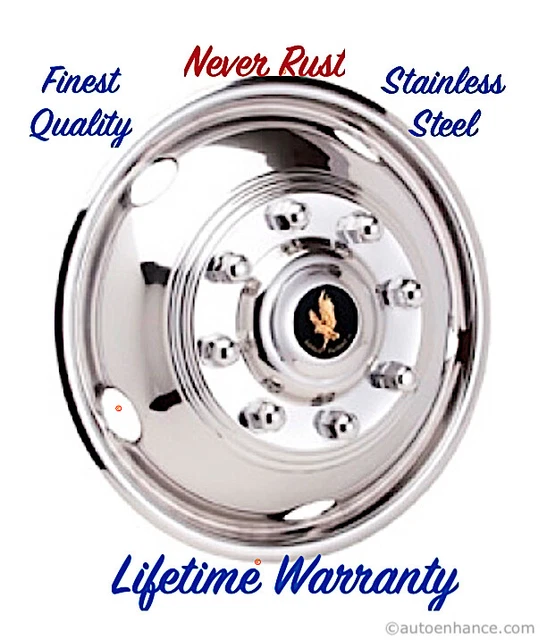 17& DODGE RAM 3500 Dually Bolt On Wheel Skin Simulator 1 Front Wheel