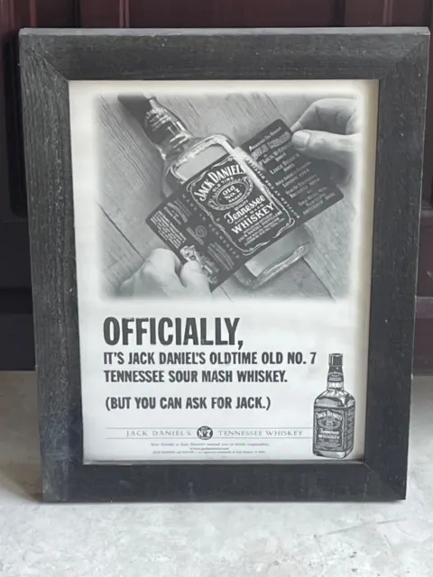 Jack Daniels advertising wall picture 19.5 inches  long