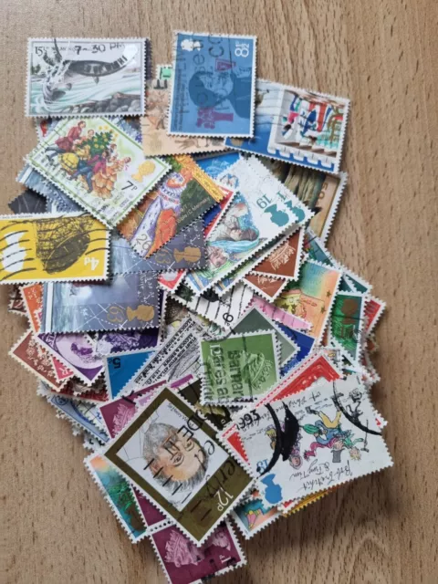 Briefmarken Kiloware GB papierfrei