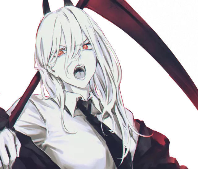 CHAINSAW MAN POWER Scythe Weatherproof Anime Sticker 6" Car Decal £14.