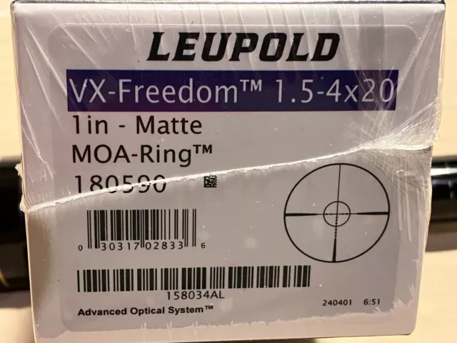 Leupold VX-Freedom 1.5-4x20 Matte MOA-Ring