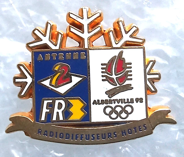 Pin's Jeux Olympiques Albertville 92, édition Euro Sucre, La Forme Olympique, Vintage