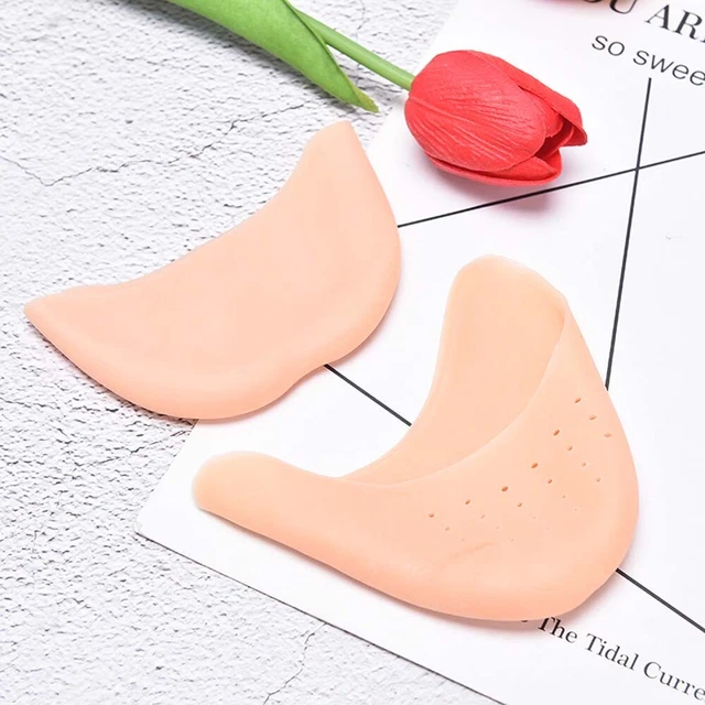 Silicone Gel White Pointe Toe Cap Toes Cover Toe Protector Soft Pads Protectors
