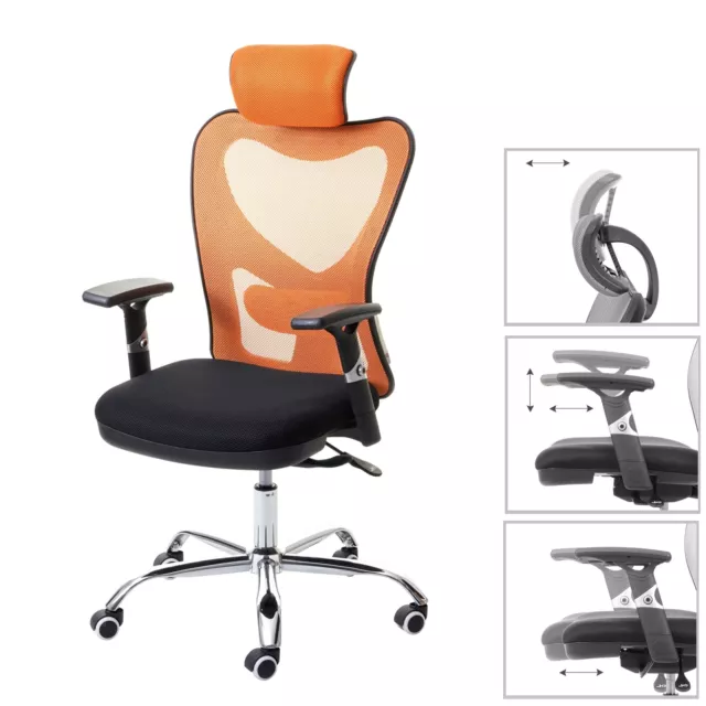 Blow sedia poltrona ufficio ergonomica rete traspirante design moderno