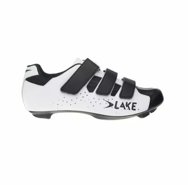 Lake CX161 Men White and Black Road Bike Shoes Size UK 6.5 EU 40.5 BRAND NEW