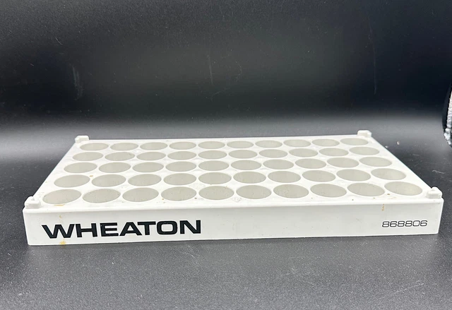 WHEATON Polypropylene 50-Position 20mL Scintillation Vial Rack Holder 868806