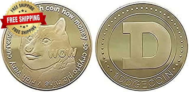 Dogecoin 2021 Limited Edition Doge Coin Collectible Coin with Protective Case Go