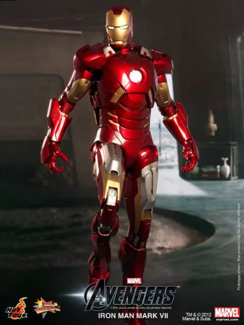 The Avengers - Iron Man Mark Vii 1/6 Actionfigur Hot Toys Mms 185 Sideshow