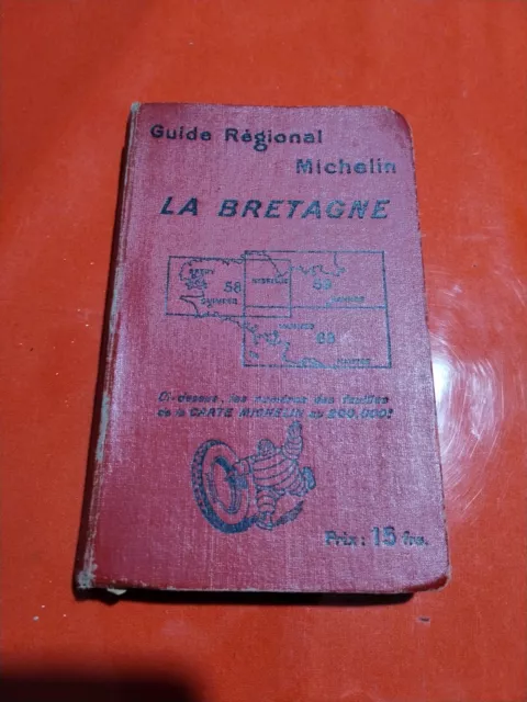 Ancien Guide Michelin Rouge Bretagne 25/26