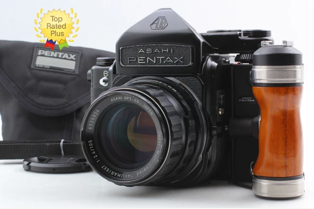 N MINT W/GRIP] PENTAX 6x7 TTL Mirror UP Film Camera SMC T 105mm f2