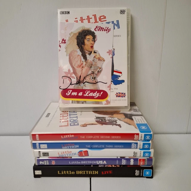 LITTLE BRITAIN ABROAD, Series 1 2 3, Live Show & USA +