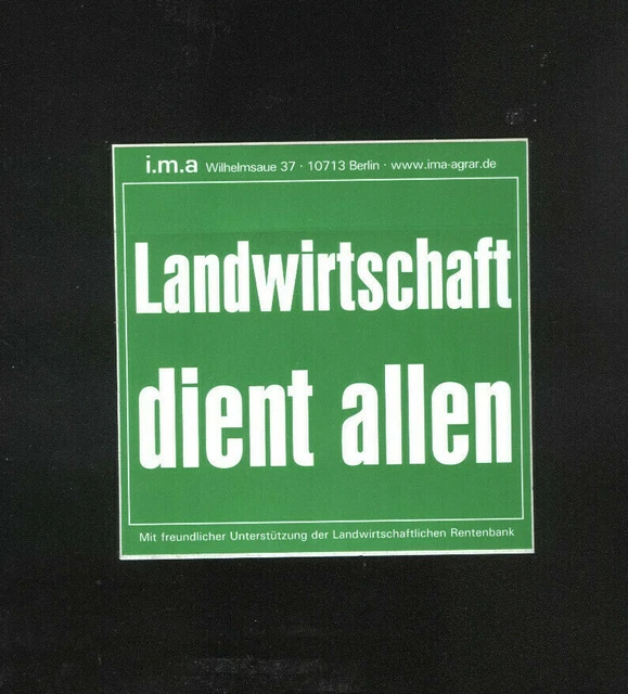 AUFKLEBER LANDWIRTSCHAFT DIENT allen Landwirte Bauern Landwirt Bauer