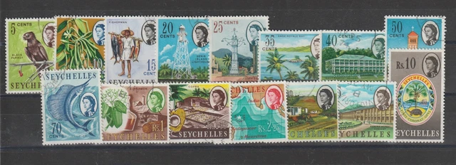 Seychellen 1962 - 68 Dauerserie YV188-202 - 15 Val. Gebraucht MF98409
