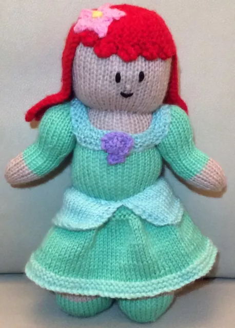 KNITTING PATTERN - Ariel inspired 28 cms soft toy Little Mermaid Princess doll