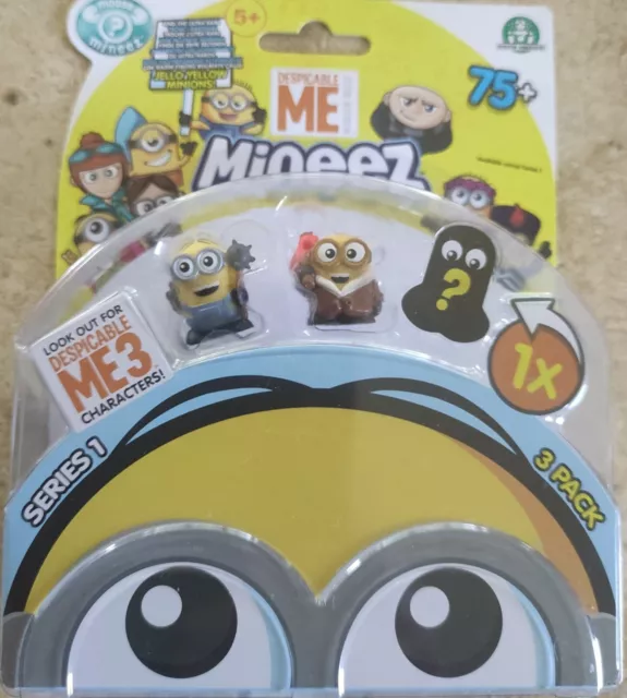 Minions Mineez 3 Sammelfiguren NEU Masher & Minion Despicable me Ich einfach unv