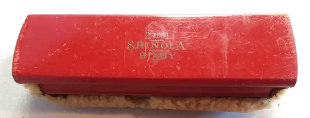 Cepillo De Zapatos De Colección Ox Red Shinola Bixby 2 En 1 - ¡Muy Raro!¡!