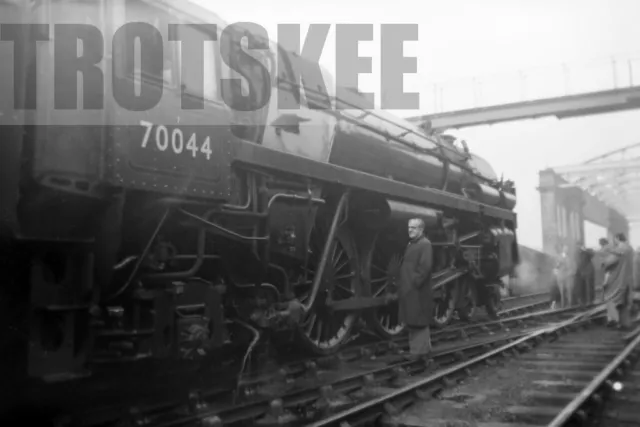 Larger Negative BR British Railways Steam Loco 70044 Class BRIT c1955