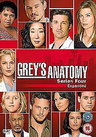 Grey's Anatomy: Complete Fourth Season DVD (2009) Ellen Pompeo cert 15 5 discs