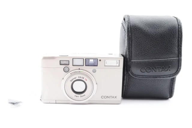 Contax Tix Carl Zeiss 28mm f/2.8 APS Film Compact Camera Silver From Japan Exc5