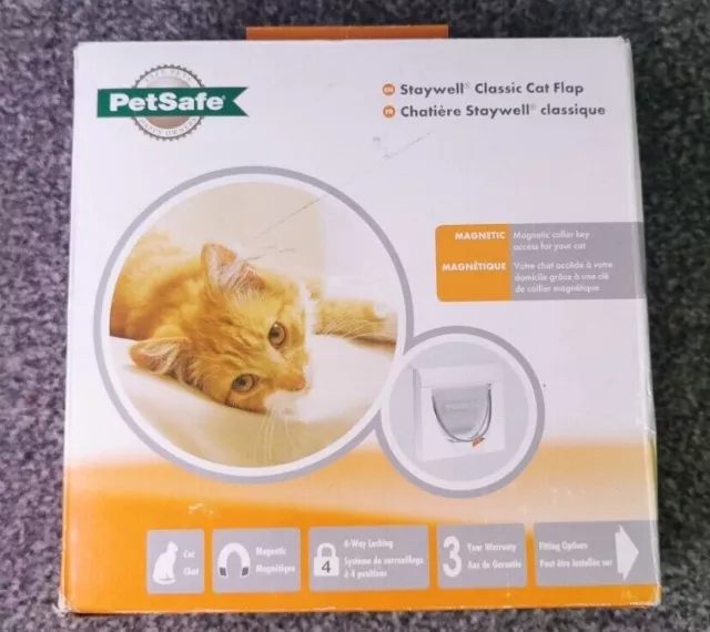 Cat Flap Petsafe Staywell Classic 4 Way Locking Cat Door Manual Magnetic Catflap
