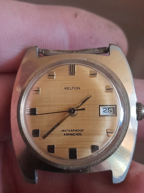Montre Kelton Vintage - À Réviser Ou Pour Pièces, Pour Homme, Occasion