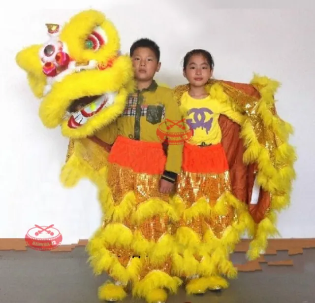 Chinese Kung Fu Lion Dance Mascot Costumes South Lion (two Children Props)