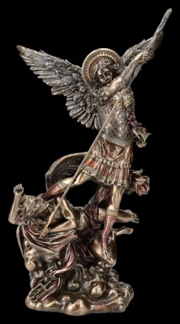 Arcángel Michael Figura Besiegt Diablo - Religioso Veronese Estatua Santo Patrón