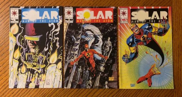 Valiant Comics Solar Man of the Atom Lot 21, 22, 23 1993 VF/NM or Better