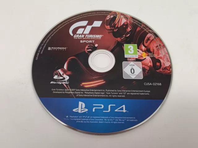 Gran Turismo Sport PS4 Sony Playstation 4 PAL Italiano Solo Disco