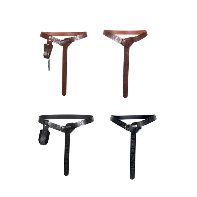 Classico cavaliere medievale Cintura in pelle PU Cosplay Prop Bambini Ragazzi