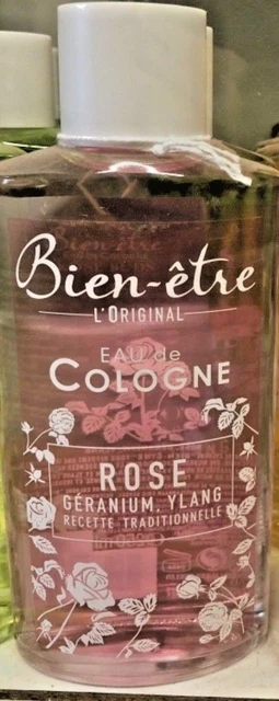 BIEN ETRE Eau De Cologne Rose Mit Geranium/Ylang – 250 Ml, Natürlicher Blütenduft Für Tägliche Frische