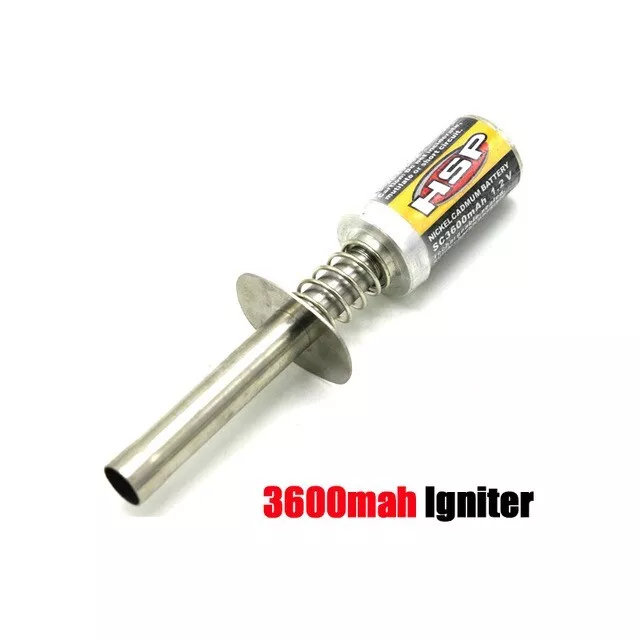 RC Nitro 1.2 V 3600 mah Rechargeable Glow Plug Starter Igniter (UK)