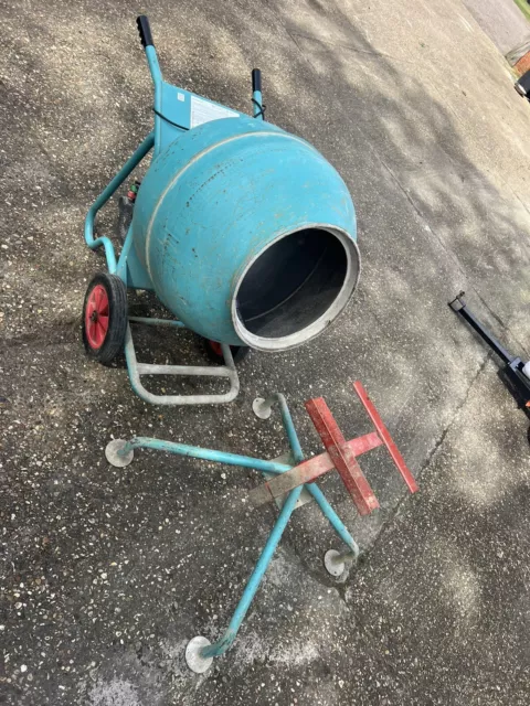 Baromix Minor 240 Cement Mixer And Stand Clean