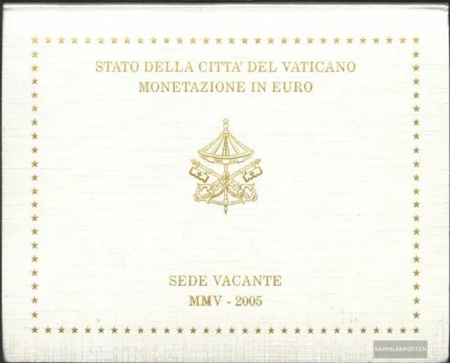 Estado Vaticano 2005 flor de cuño oficial juego de monedas de curso legal flor d