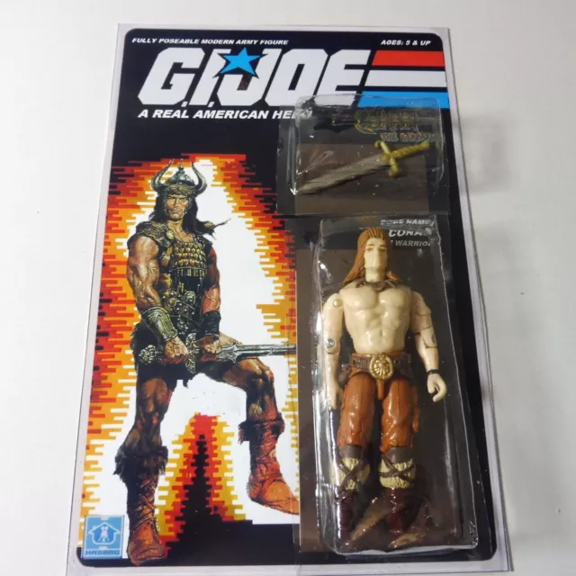 Conan the barbarian Schwarzenegger Gi joe custom vintage style custom fan art