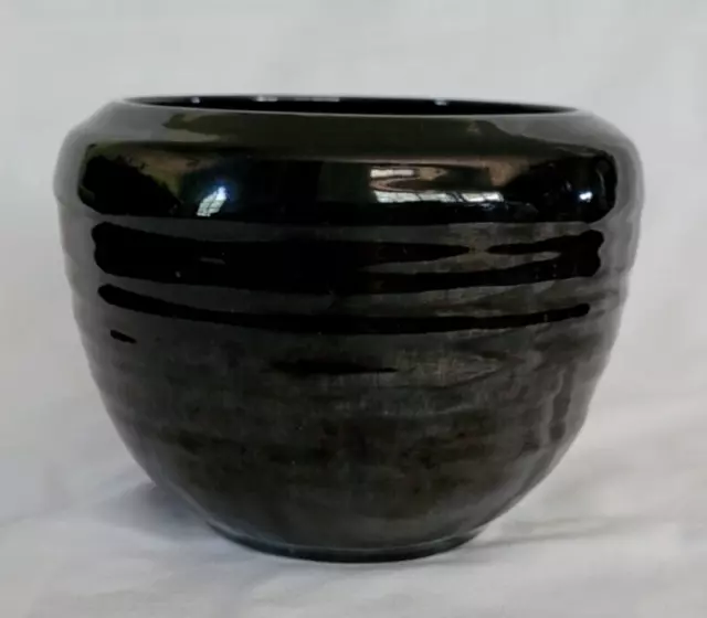 Van Briggle Hand Thrown Pottery Bowl Vase Black SALE PRICED!!!