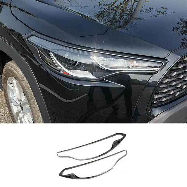 FOR TOYOTA COROLLA Cross 20222023 Primer Black Headlight Cover Front
