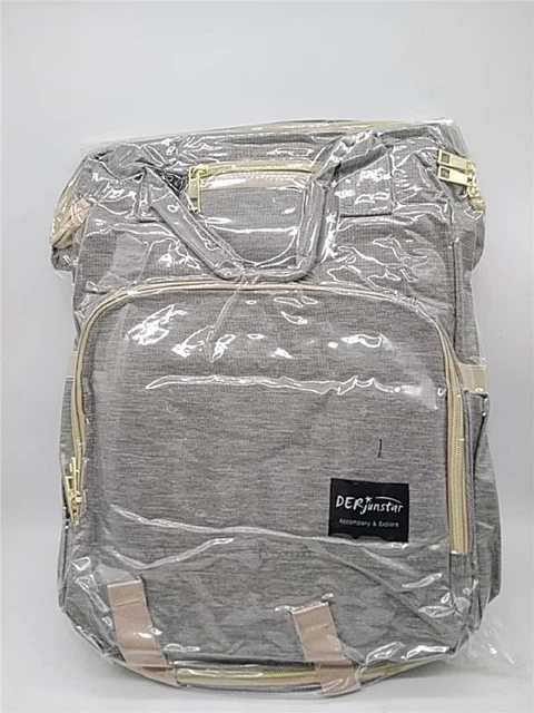 Derjunstar Diaper Bag Backpack Changing Station Portable Crib