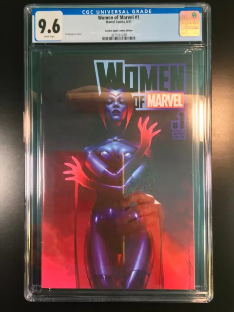 Women of Marvel 1 CGC 9.6 Golden Apple Jeehyung Lee Scarlet Witch Variant