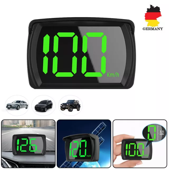 Tachimetro digitale auto universale GPS HUD head up display overgite allarme DHL