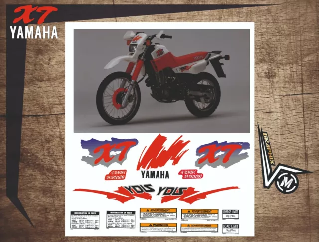 KIT Yamaha XT 600 3TB 1990 - 1992 adesivi/adhesives/grafiche/stickers/decals