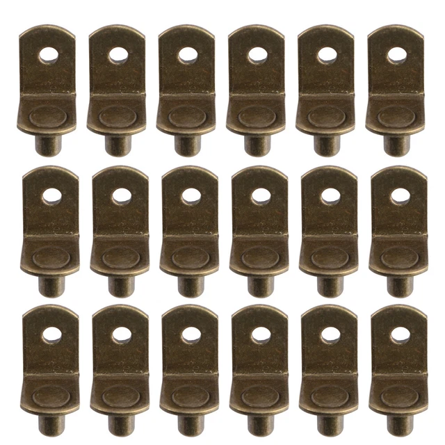 80 piezas muebles en forma de L clip estante uñas hierro gabinete clips clavijas