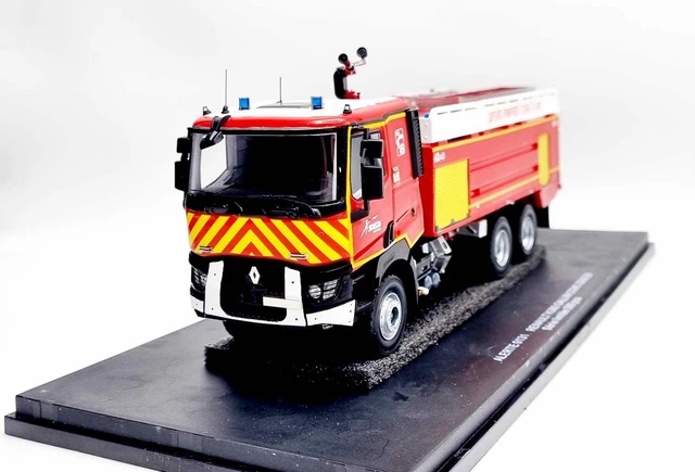 Miniature ALERTE 1/43 - Camion De Pompiers MAN LE 14.220 Eure Et Loir (Rouge, Résine)