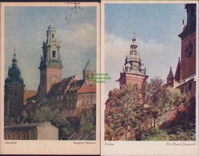 154699 3 AK Krakau Krakow  Fragment Wawelu 1944 Generalgouvernement Burg