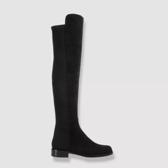 $795 Stuart Weitzman Women's Black 5050 Over-the-Knee Boot Shoes Size 5.5