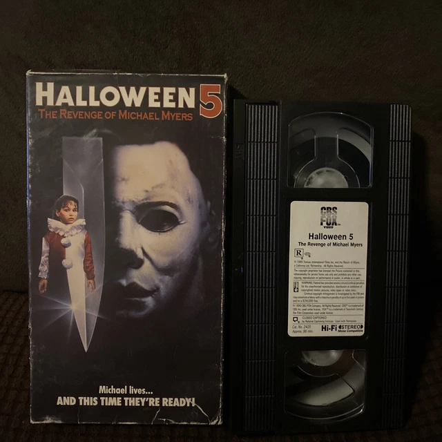 HALLOWEEN 5 REVENGE of Michael Myers VHS 1990 Slasher Horror CBS FOX