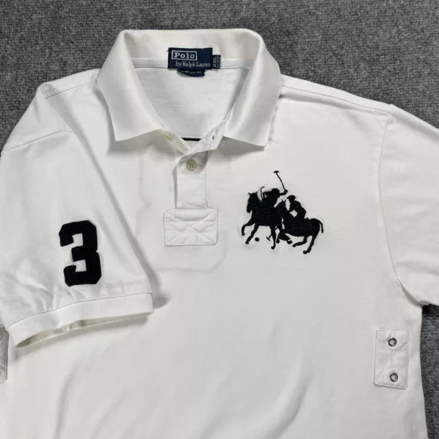 Polo Ralph Lauren Mens Shirt Dual Match Double Big Pony Short Sleeve XXL Custom